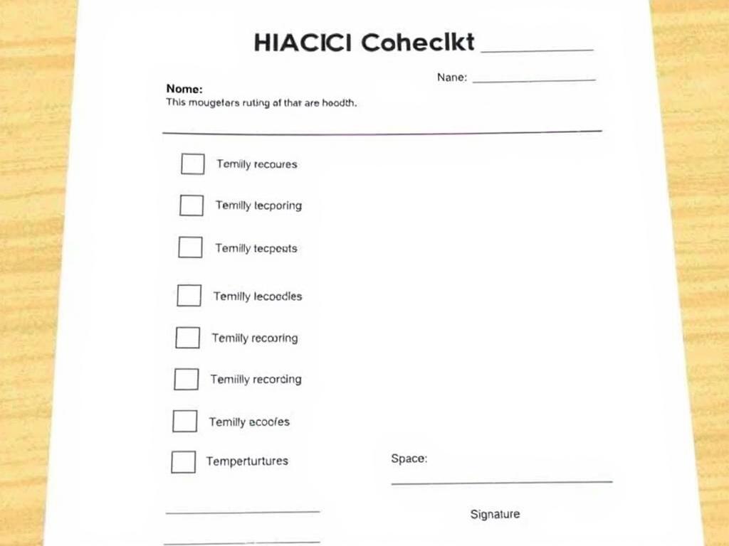 Checklist HACCP quotidienne pour restaurant