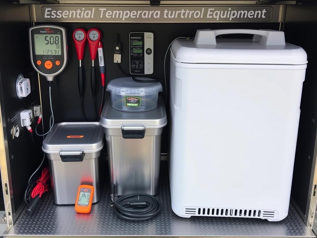 Équipement de contrôle de température pour HACCP dans un food truck