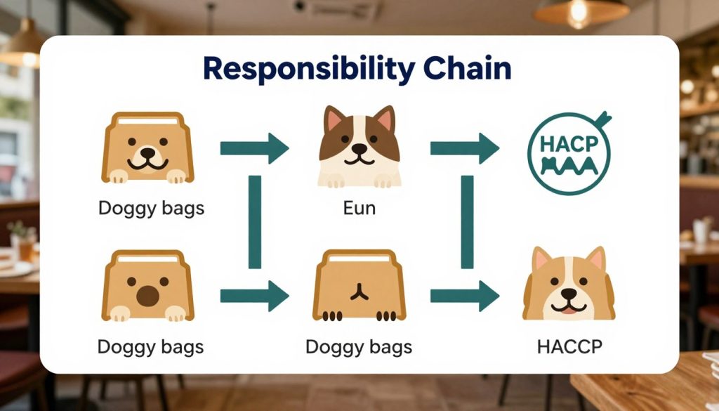 Chaîne de responsabilité HACCP pour les doggy bags