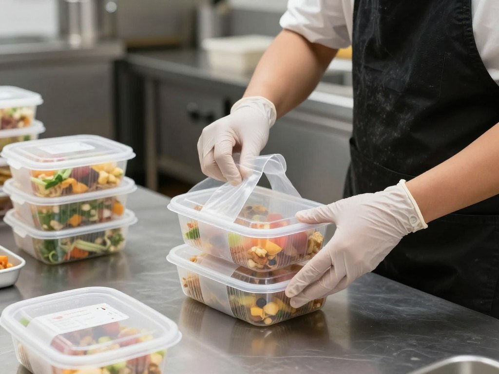 Conditionnement professionnel d'un doggy bag