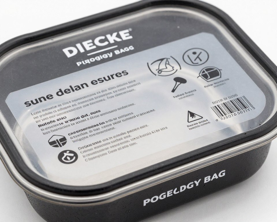 Étiquette de conseils de conservation sur doggy bag