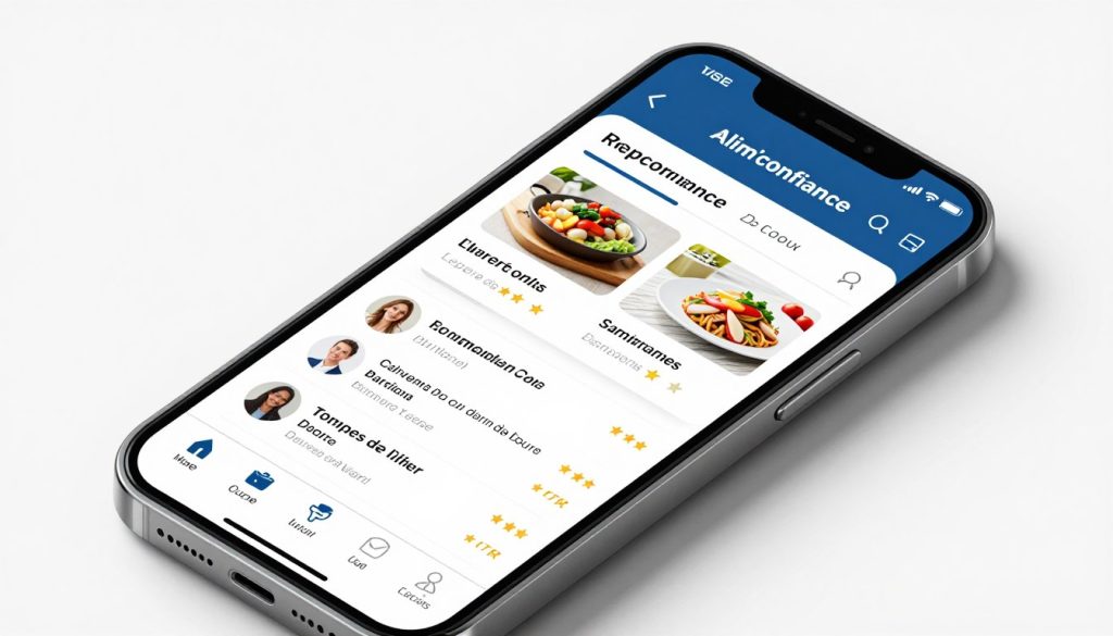 Interface de la plateforme Alim'confiance montrant les résultats des contrôles Interface de la plateforme Alim'confiance montrant les résultats des contrôles