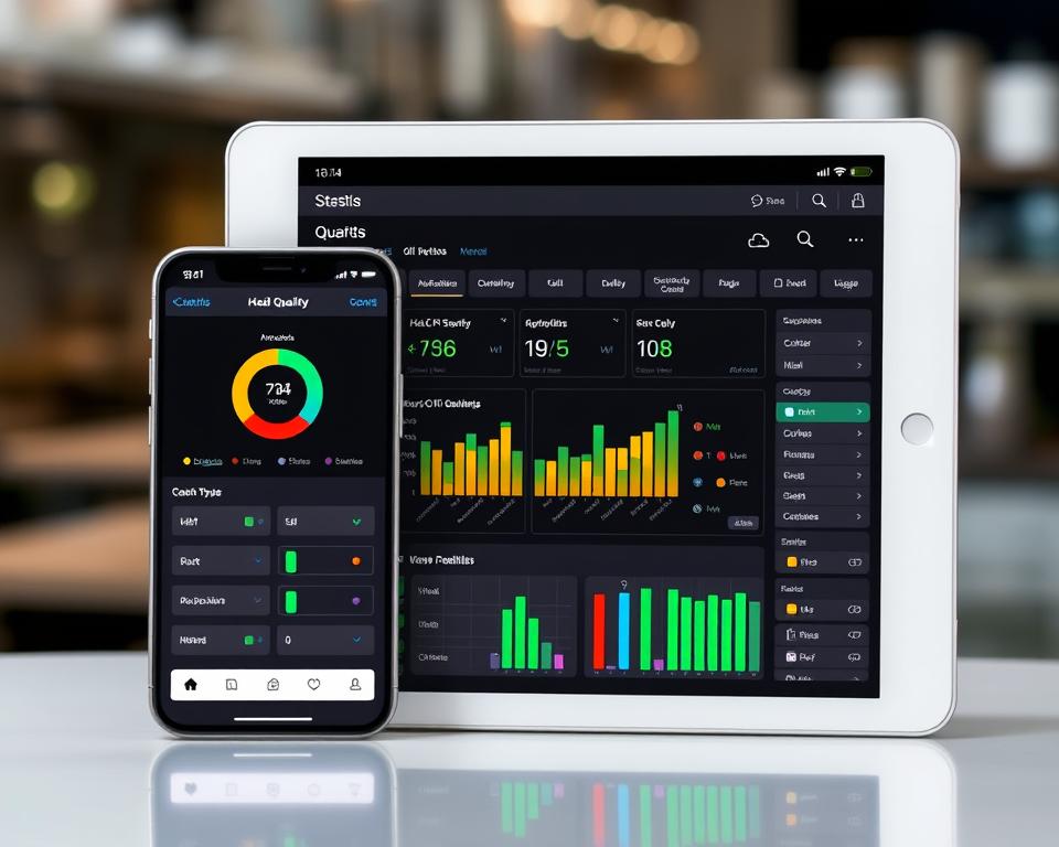 Digital HACCP tracking software interface for huiles de friture management