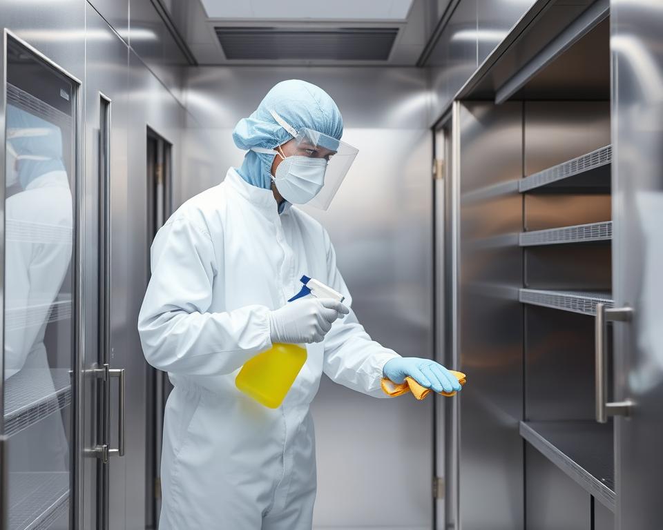 Nettoyage professionnel chambre froide désinfection complète HACCP