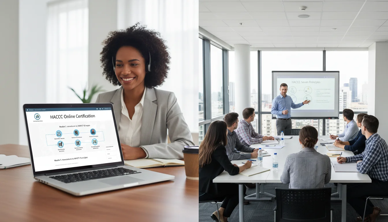 Comparaison formation HACCP en ligne et présentiel